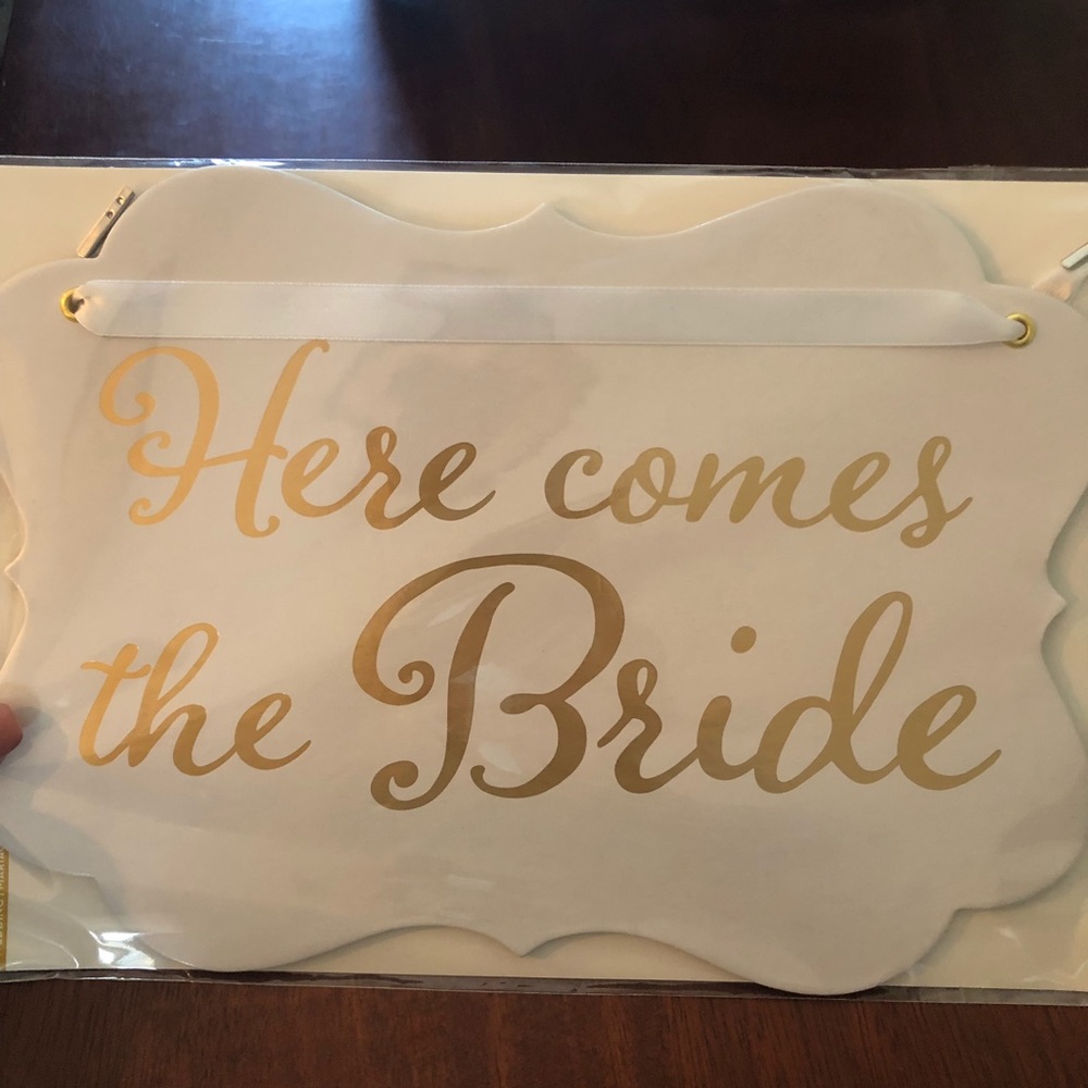 Here comes the bride